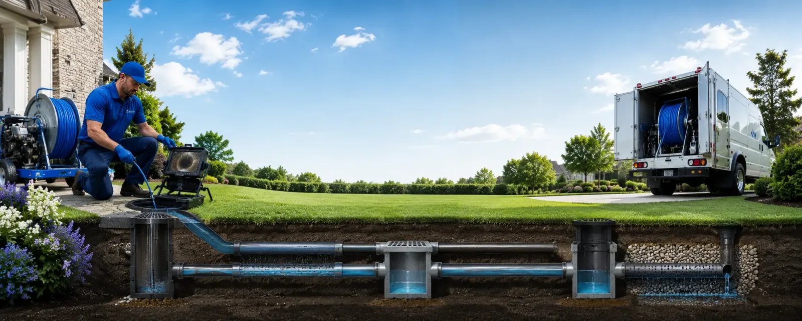 Outdoor drain cleaning information for Southport, CT